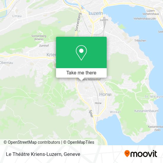Le Théâtre Kriens-Luzern map