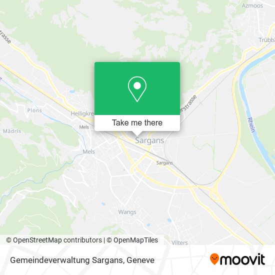 Gemeindeverwaltung Sargans map