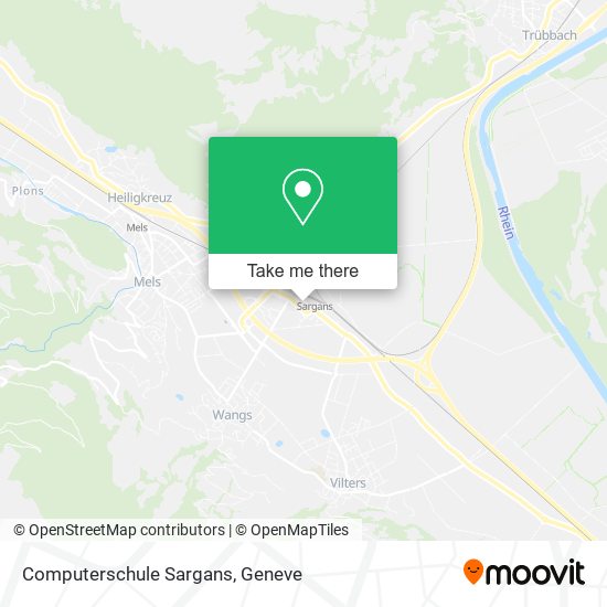 Computerschule Sargans map