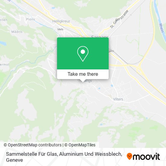 Sammelstelle Für Glas, Aluminium Und Weissblech map