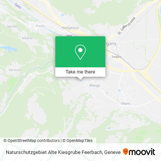 Naturschutzgebiet Alte Kiesgrube Feerbach map