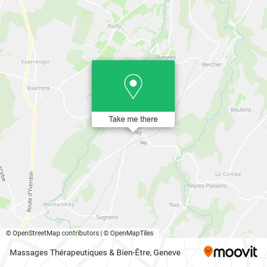 Massages Thérapeutiques & Bien-Être map