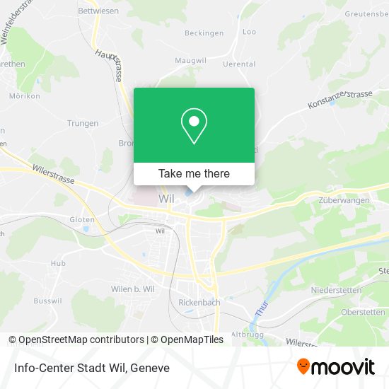 Info-Center Stadt Wil map