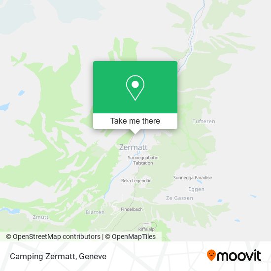 Camping Zermatt map