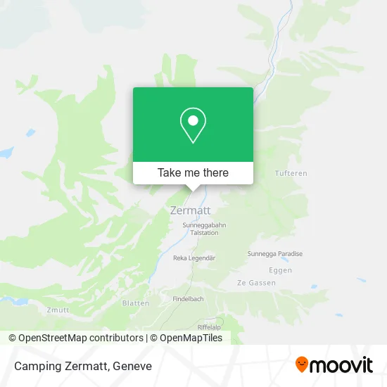 Camping Zermatt map