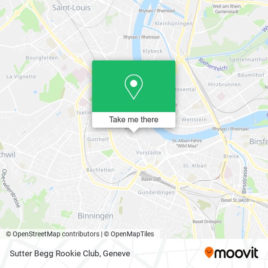 Sutter Begg Rookie Club map