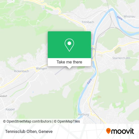 Tennisclub Olten map