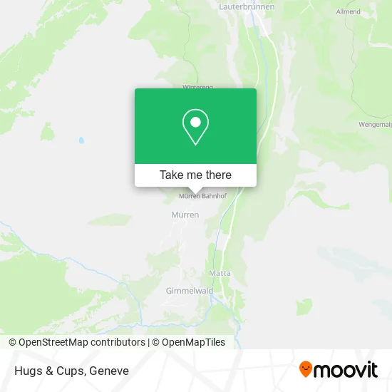 Hugs & Cups map
