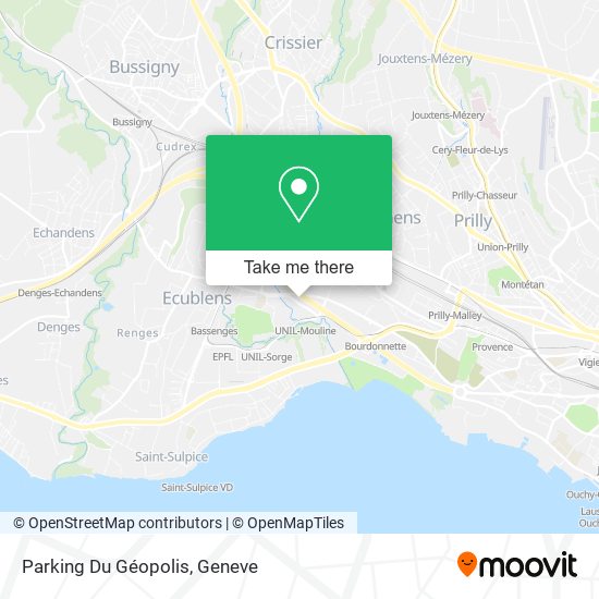 Parking Du Géopolis map