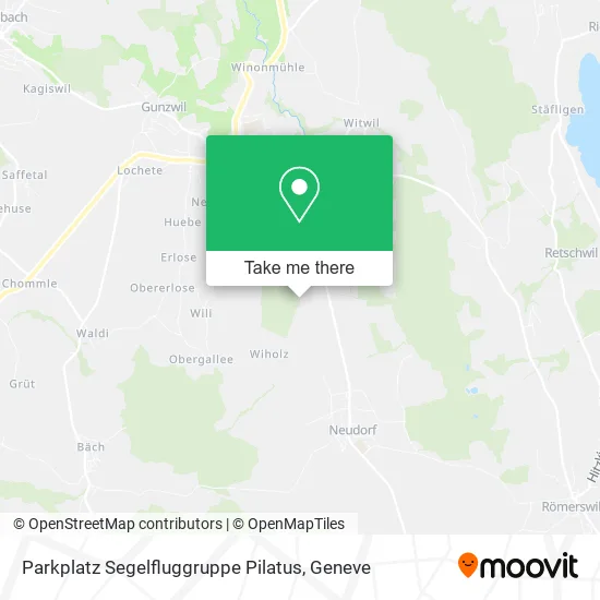 Parkplatz Segelfluggruppe Pilatus map