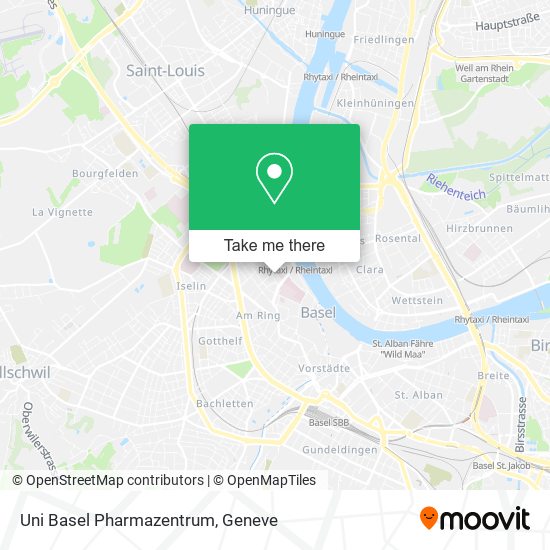 Uni Basel Pharmazentrum map