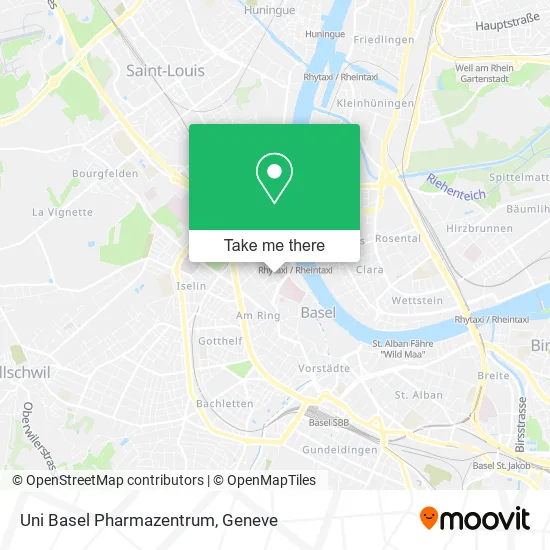 Uni Basel Pharmazentrum map