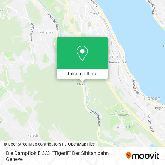 Die Dampflok E 3 / 3 ""Tigerli"" Der Sihltahlbahn map