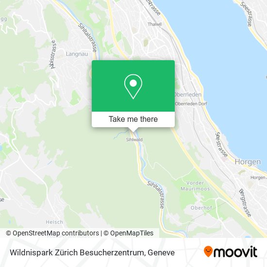 Wildnispark Zürich Besucherzentrum map