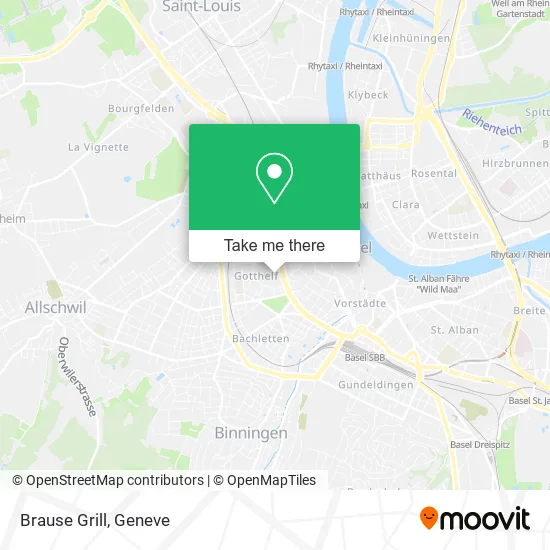 Brause Grill map