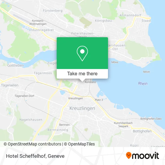 Hotel Scheffelhof map