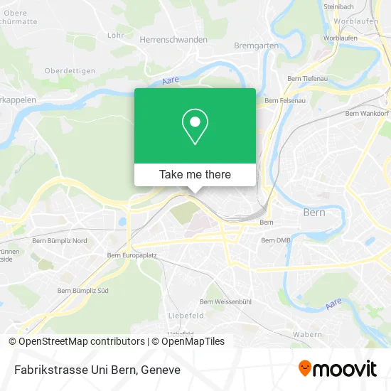 Fabrikstrasse Uni Bern map