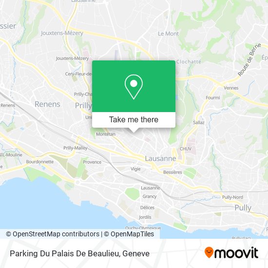 Parking Du Palais De Beaulieu map