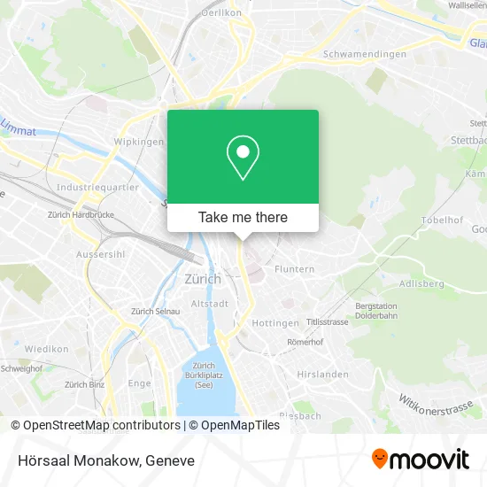 Hörsaal Monakow map