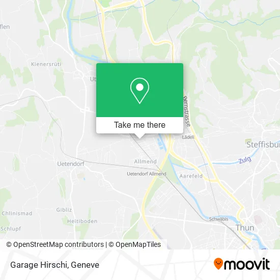Garage Hirschi map