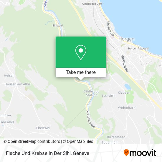 Fische Und Krebse In Der Sihl map