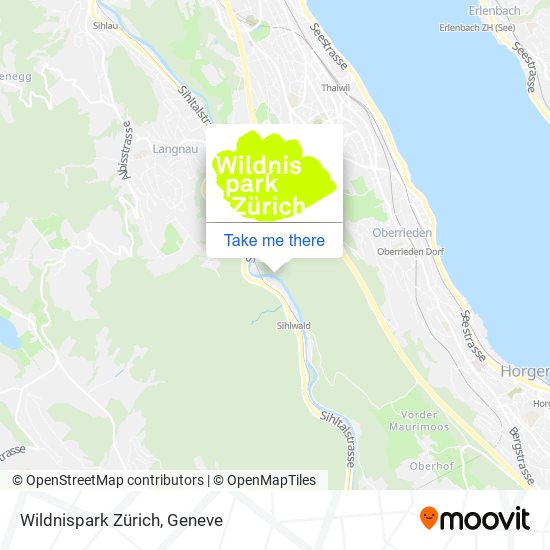 Wildnispark Zürich map