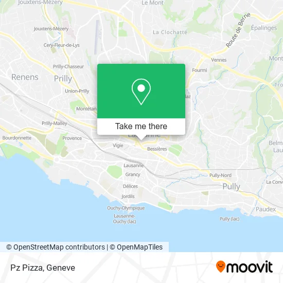 Pz Pizza map
