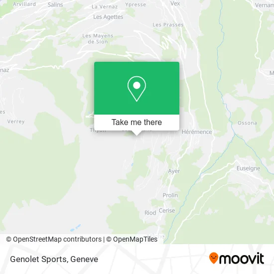 Genolet Sports map