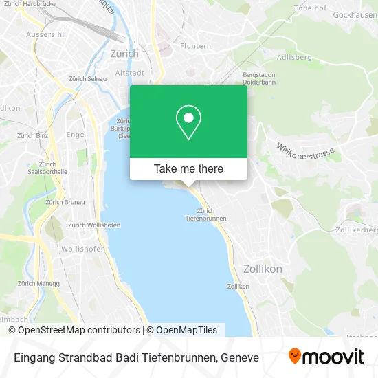 Eingang Strandbad Badi Tiefenbrunnen map