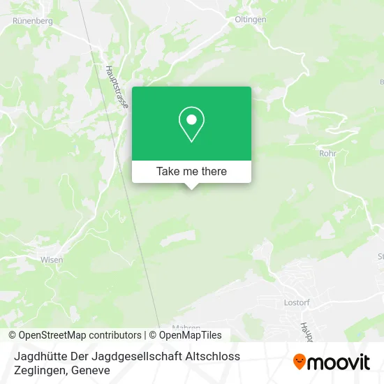 Jagdhütte Der Jagdgesellschaft Altschloss Zeglingen map