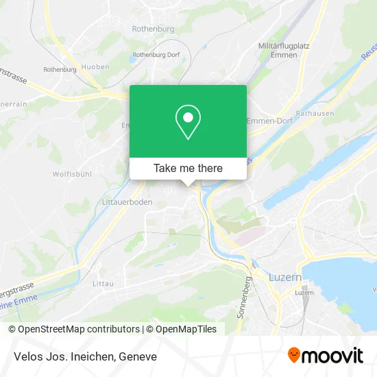 Velos Jos. Ineichen map
