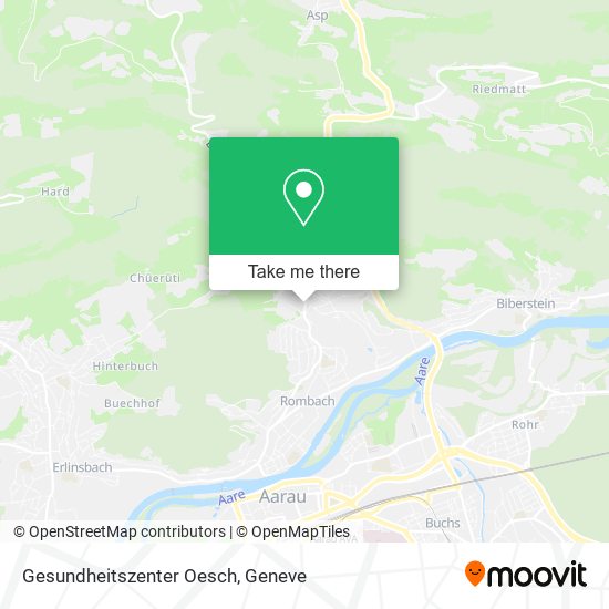 Gesundheitszenter Oesch map