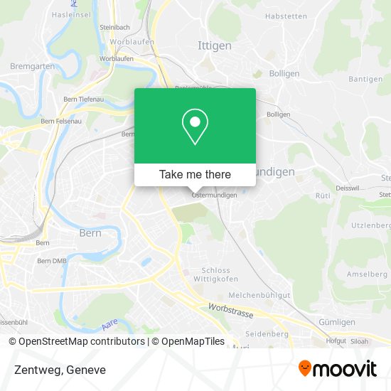 Zentweg map