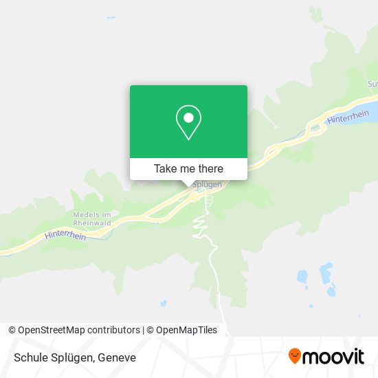 Schule Splügen map