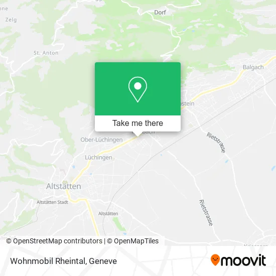 Wohnmobil Rheintal map