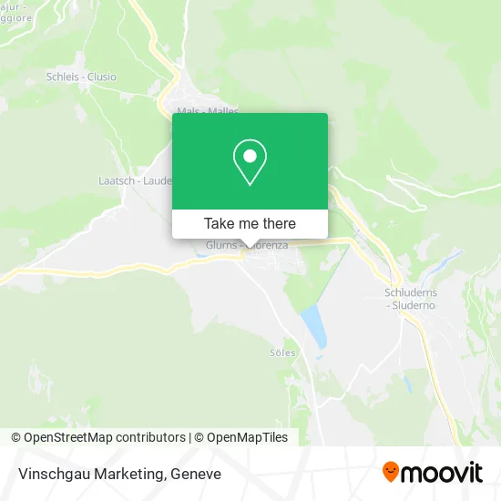 Vinschgau Marketing map