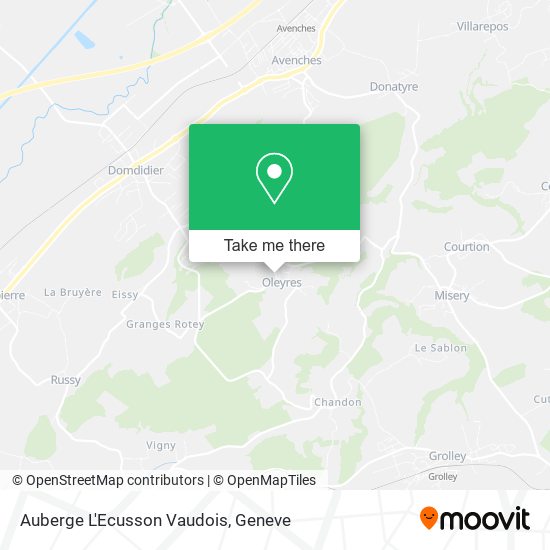 Auberge L'Ecusson Vaudois map