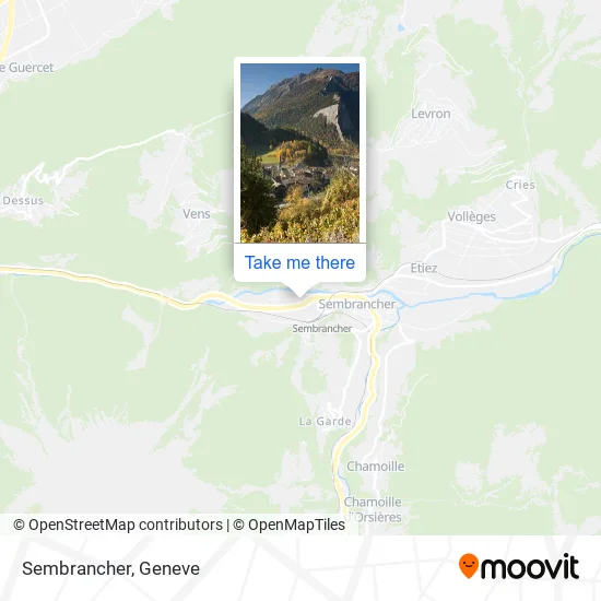Sembrancher map