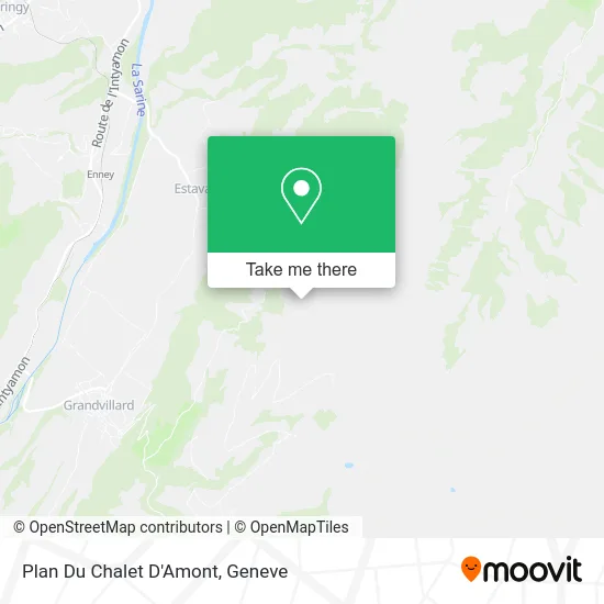 Plan Du Chalet D'Amont map