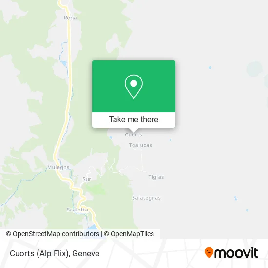 Cuorts (Alp Flix) map