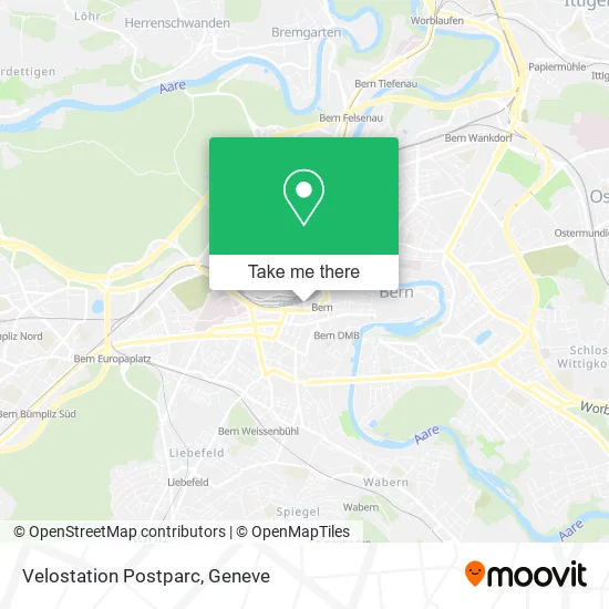 Velostation Postparc map