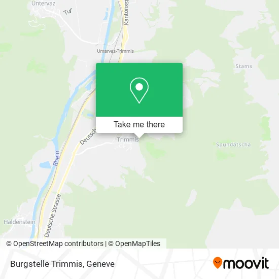 Burgstelle Trimmis map