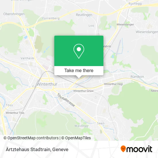 Ärtztehaus Stadtrain map