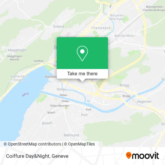 Coiffure Day&Night map