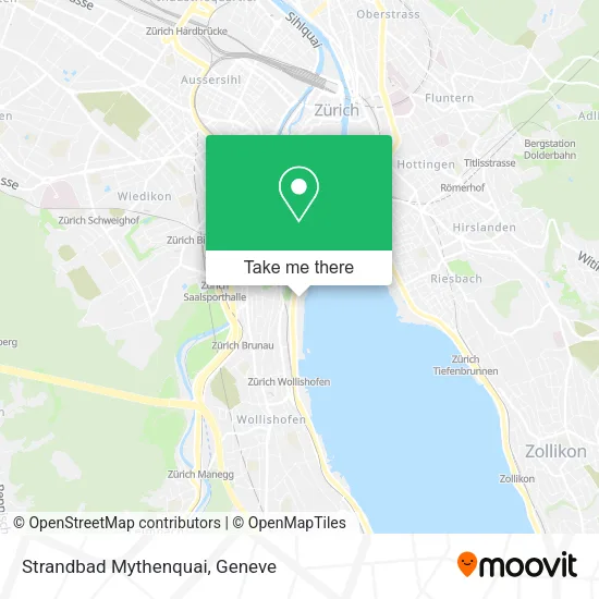 Strandbad Mythenquai map