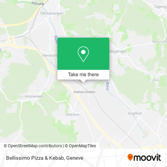 Bellissimo Pizza & Kebab map