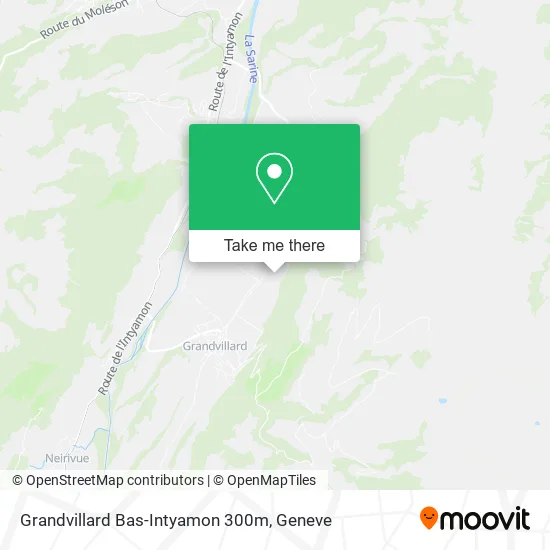 Grandvillard Bas-Intyamon 300m map