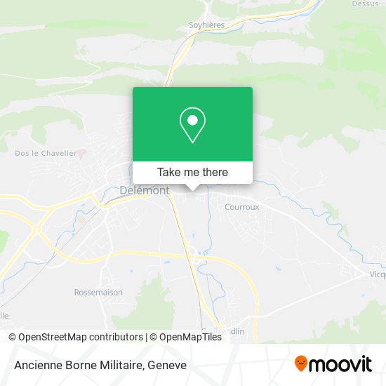 Ancienne Borne Militaire map