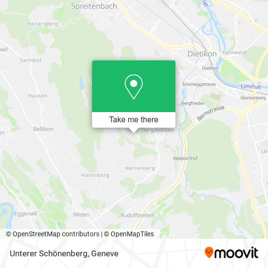 Unterer Schönenberg map