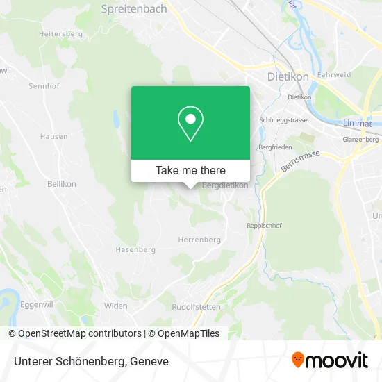 Unterer Schönenberg map